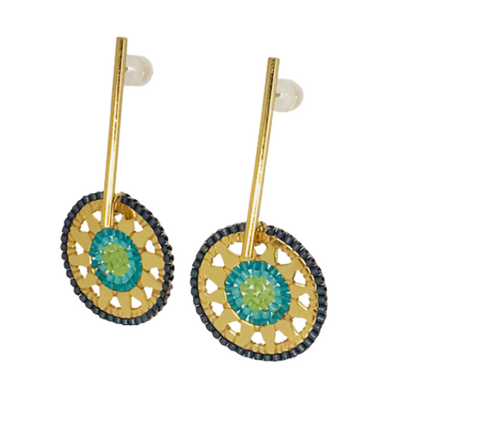 Alhambra Blue Earrings